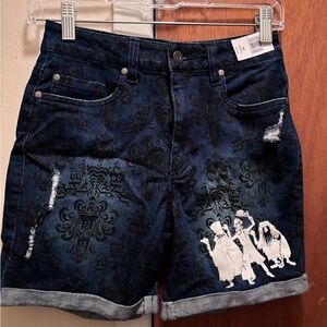 Disney haunted mansion Jean Shorts with Character Design